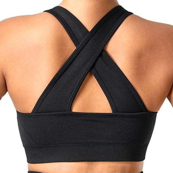 Yeoreo Black Gray Sport Bra Short Athletic Set Size S - Picture 5 of 10